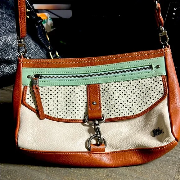 Stylish Leather Sak Crossbody Bag - Picture 1 of 3